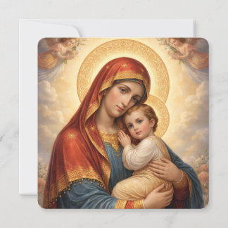 Holy Mother of God – Divine Love & Protection´11 Feestdagenkaart