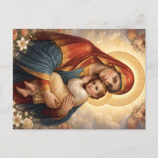 Holy Mother of God – Divine Love & Protection´11 Feestdagenkaart