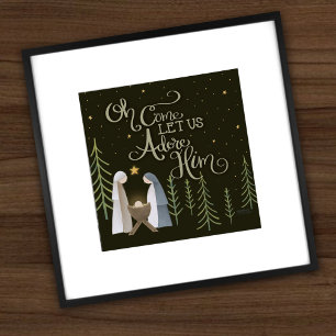 Holy Night Holy Family-inspiratie Fotoprint Foto Afdruk
