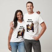 Holy Night of Peace The Nativity Glow Silent Night T-shirt (Unisex)