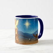 Holy Night Selfie Christmas 11 oz Coffee Mug (Devant droit)