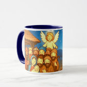 Holy Night Selfie Christmas 11 oz Coffee Mug (Devant gauche)