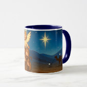 Holy Night Selfie Christmas 11 oz Coffee Mug (Devant droit)