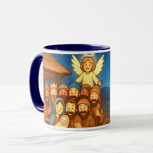 Holy Night Selfie Christmas 11 oz Coffee Mug Mok (Voorkant links)