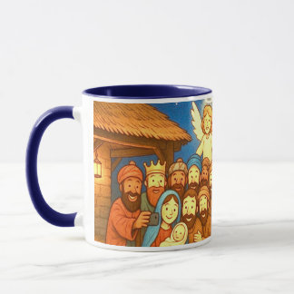 Holy Night Selfie Christmas 11 oz Coffee Mug Mok