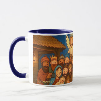 Holy Night Selfie Christmas 11 oz Coffee Mug Mok