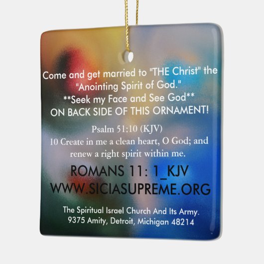 HOLY ORNAMENT - BLESSED AND ERKENDE BY GOD (Links)