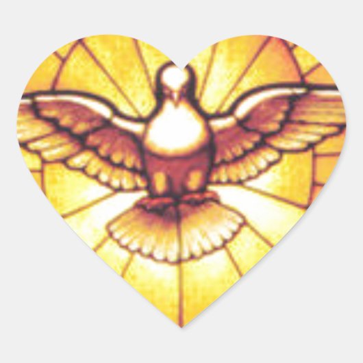 HOLY SPIRIT HART STICKER (Voorkant)