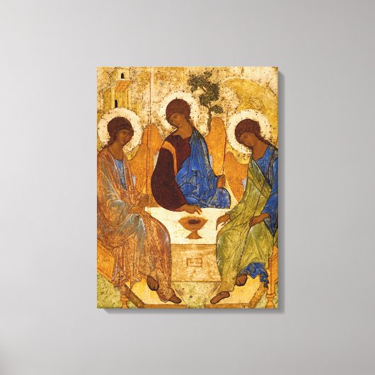 Holy Trinity by Andrey Rublev Canvas Afdruk (Voorkant)