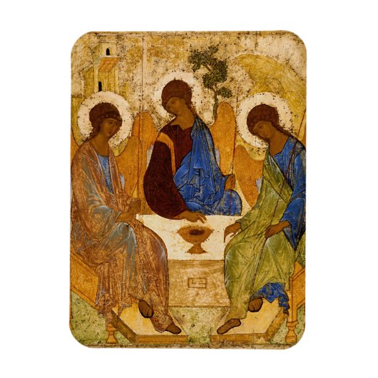 Holy Trinity by Andrey Rublev Magneet (Verticaal)