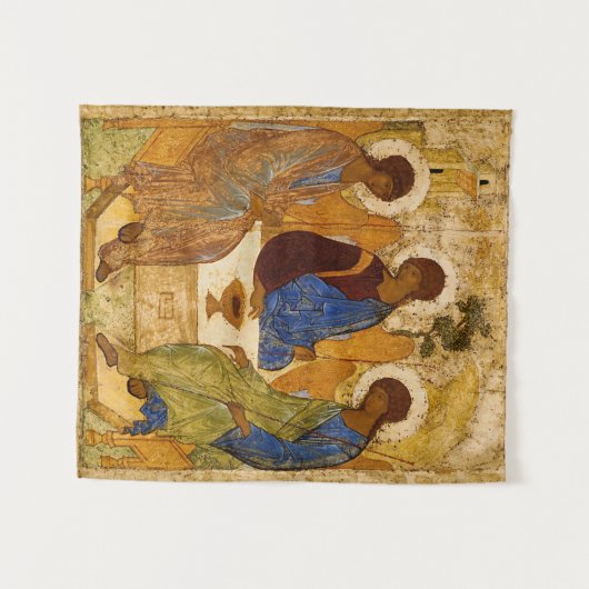 Holy Trinity by Andrey Rublev Wandkleed (Voorkant (horizontaal))