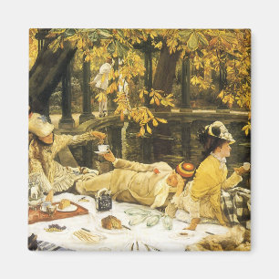 Holyday, de picknick van James Tissot, Victoriaans Magneet