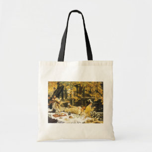 Holyday, de picknick van James Tissot, Victoriaans Tote Bag