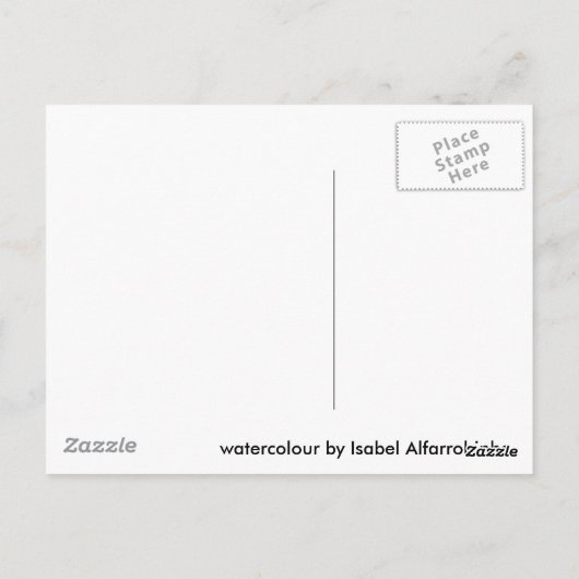 Holyhocks Briefkaart (Achterkant)