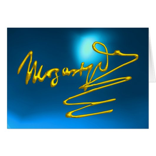 HOMAGE À MOZART, Sapphire Bleu (Devant horizontal)