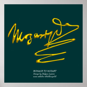 HOMAGE AAN MOZART, kolossale grootte Poster