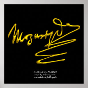 HOMAGE AAN MOZART POSTER