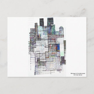 Homage naar Hundertwasser Briefkaart