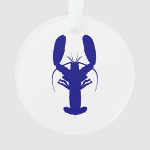 Homard côtier de décor de bleu marine