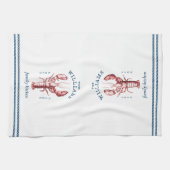 Homard côtier Nom de famille Serviettes de cuisine (Horizontal)