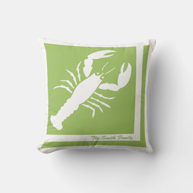 Homard Image personnalisée Coussin américain MoJo (Recto)