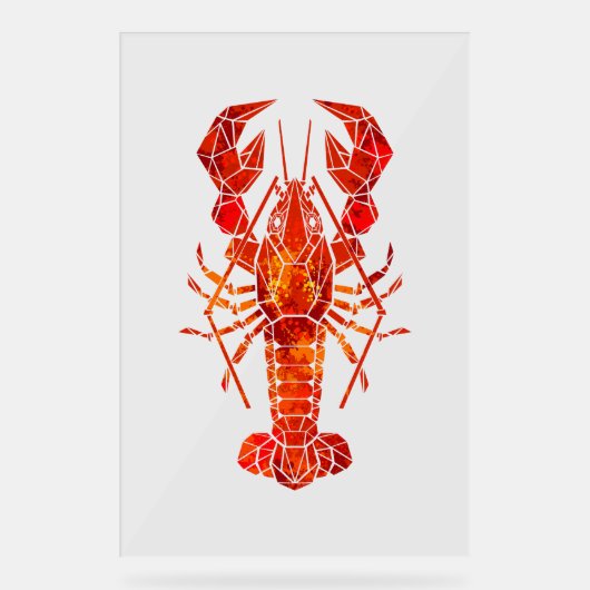Homard polygonal rouge (Recto)