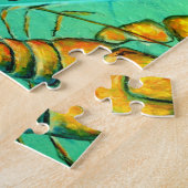 homard principal sur puzzle vert (Côté)