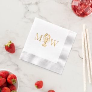 HomardMer Couple Mariage 2 Monogramme initial