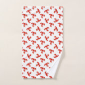 Homards rouges mignons (Serviette à main)