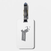 Home <3 Massachusetts Bagagelabel (Achterkant verticaal)