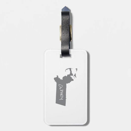 Home <3 Massachusetts Bagagelabel (Achterkant verticaal)