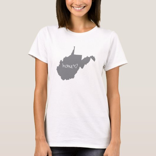 Home <3 West Virginia T-shirt (Voorkant)