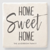 Home | Aangepaste familienaam Stenen Onderzetter (Voorkant)