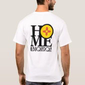 HOME Abuquerque NM (backprint) T-shirt (Achterkant)