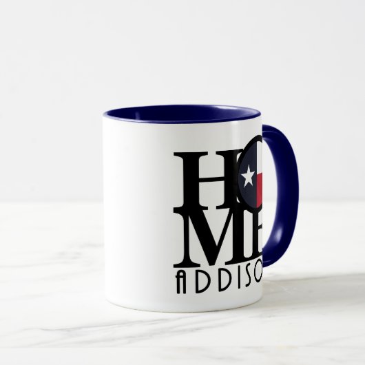 HOME Addison Texas 11oz Mok (Voorkant rechts)