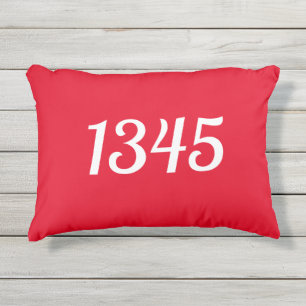 Home-adres Eenvoudige moderne typografie Buitenkussen