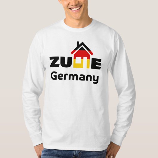 Home Afdrukken in Duits T-shirt (Voorkant)