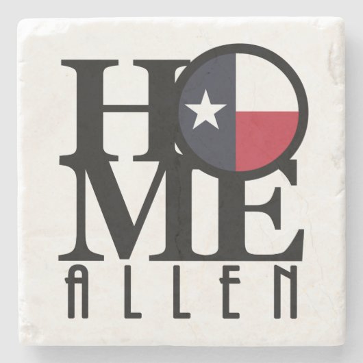 HOME Allen Texas Stenen Onderzetter (Voorkant)