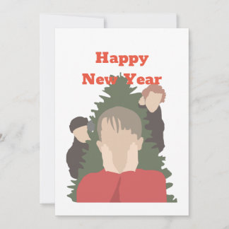 Home alone moderne kunst bedankkaart