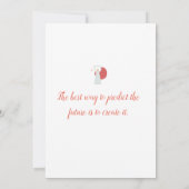 Home alone moderne kunst bedankkaart (Achterkant)