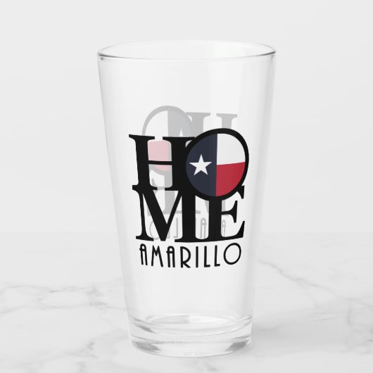 HOME Amarillo Texas Glas (Achterkant)