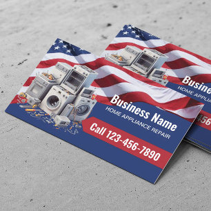 Home Appliance Reparatie Service Patriottische Vet Visitekaartje