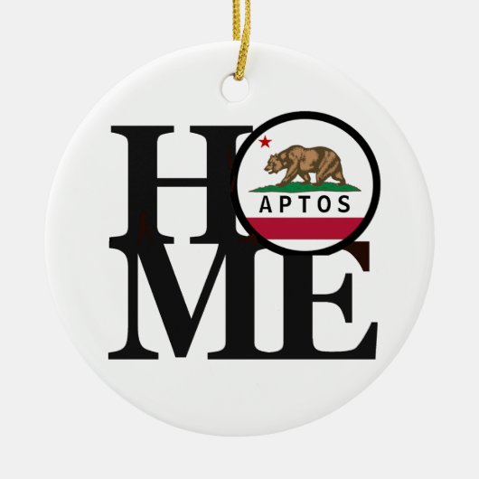 HOME Aptos CA Keramisch Ornament (Voorkant)