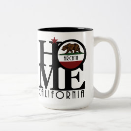 HOME Arcata California 15oz Tweekleurige Koffiemok