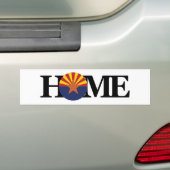 HOME Arizona Flag Bumpersticker (Op auto)
