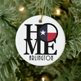 HOME Arlington Texas Keramisch Ornament