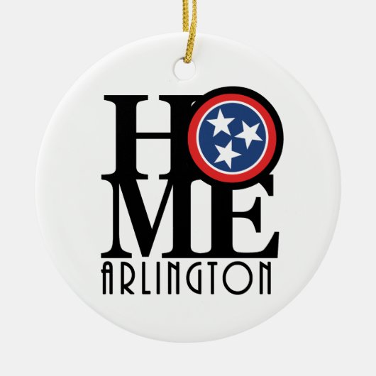 HOME Arlington TN Keramisch Ornament (Voorkant)