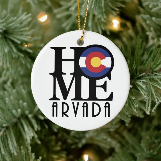 HOME Arvada Colorado Keramisch Ornament (Boom)
