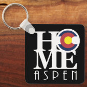 HOME Aspen Colorado Sleutelhanger (Voorkant)