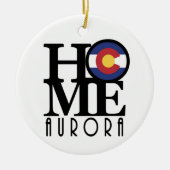 HOME Aurora Colorado Keramisch Ornament (Voorkant)